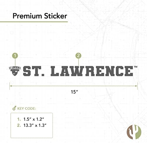 Sveučilište St. Lawrence SLU Saints Name Logo Vinilni decal Laptop Vodeni bočice