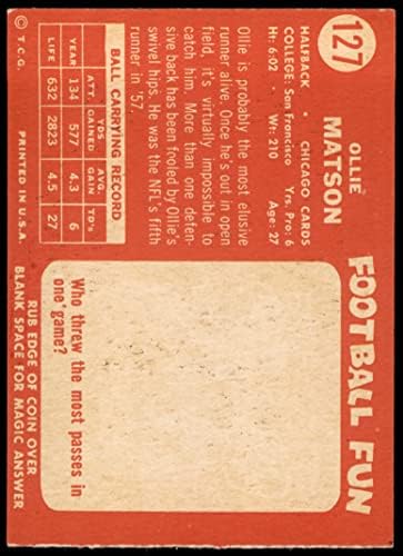 1958 TOPPS 127 Ollie Matson Chicago Cardinals-FB Dean's Cards 5 - Ex Cardinals-FB