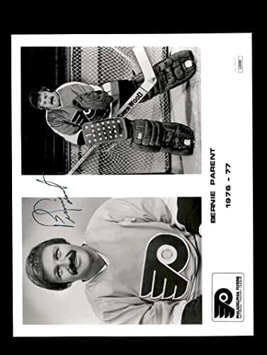 Bernie roditelj JSA COA potpisao je 8x10 Vintage Flyers FOTO AUTOGRAFRA - AUTOGREMENT NHL Photos