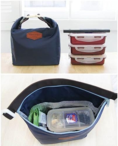 Doitool izolovana torba za ručak, prenosiva najlonska torbica za piknik sa patentnim zatvaračem tote izolovana