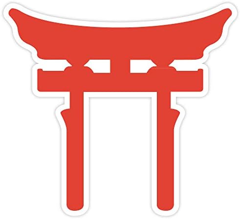 Shinto Torii vermillion naljepnica naljepnica naljepnica 4 x 4
