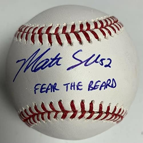 Matt Shoemaker potpisao je bajzbol glavne lige strah od brade PSA Y50774 - autogramirani bejzbol
