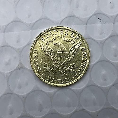1901. Američki libelite Eagle Coin Gold-pozlaćena kripto-replika Komemorativni kovanica Kolekcionarski kovanica Lucky Coin Atta Coin Crafts