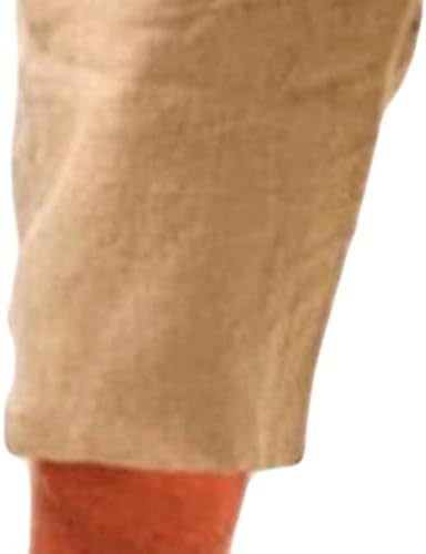 Jeke-DG muške pamučne kratke hlače Ležerne prilike Stretch struk Kapri kratke hlače Aktivne vježbe Lounge