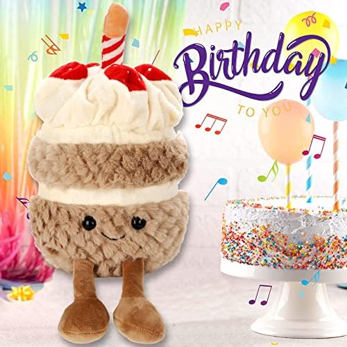 corgi butt 3d rođendanska torta plišana, 11 inča meka crtana torta Punjena igračka slatki Mini Cupcake plišani