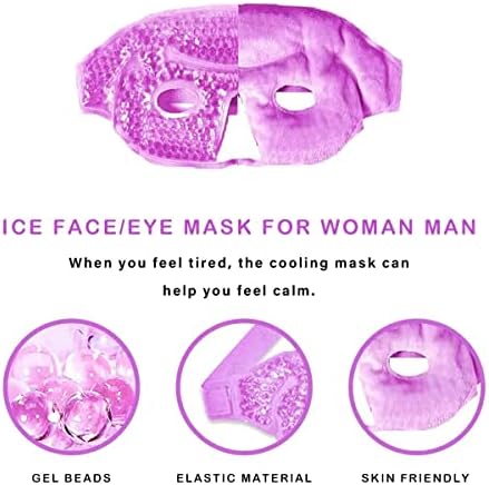 Ledena maska za oči za terapiju hladnim toplim kompresijom, putno terapeutsko pakovanje vrućeg hladnog kompresa