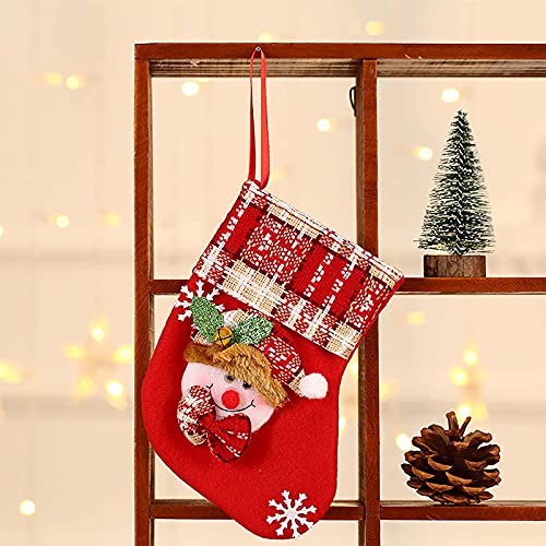 Božićne čarape Privjesci za poklon slatke dječje bombonske torbe crtane uzorak čarape poklon torbe Xmas