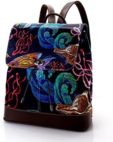 VBFOFBV putni ruksak, backpack laptop za žene muškarci, modni ruksak, tropska riba coral conch morska životinja
