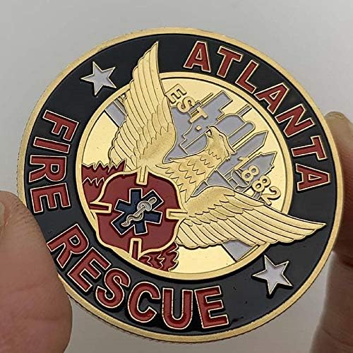 Sjedinjene Američke Države Atlanta Fire Rescue prigodni kovanica Saint Florian FireFhighter patron Saint