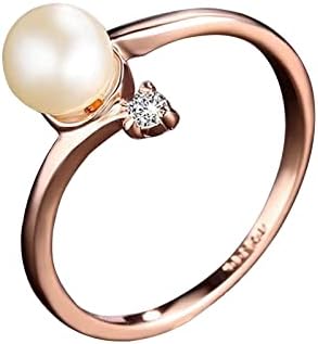 Modni jednostavni zlatni biser Izvrsni prstenovi Djevojke Trendi dijamant cirkonske dame za žene za žene