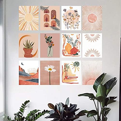 12kom canvas Wall art Prints Frameless, Botanička biljka zid dekor slike za dnevni boravak spavaća soba