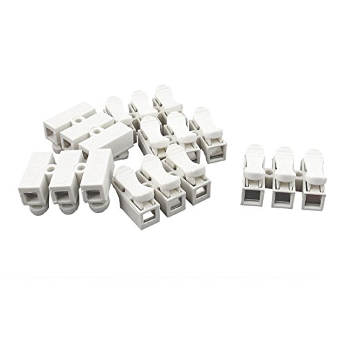 Aexit AC 380V audio & Video Oprema 10a 3p Screwless Press tip Terminal blokovi bijeli konektori & amp; adapteri