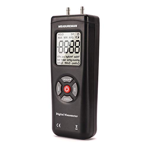 Mesureman Handheld digitalni diferencijalni mjerač tlaka, usisavač i mjerač tlaka Tester za mjerenje 11