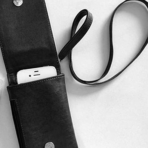X Abeceda Narančasta voće Slatki uzorak Telefon novčanik torbica Viseći mobilni torbica Crni džep
