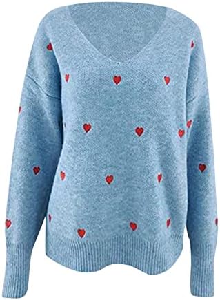 Djevojke majica dugih rukava Duk Vrući džemper Love Graphic Crochet Top košulja za žene Jesen zima ako ako