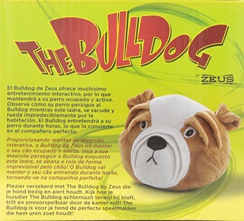 Zeus Buldog - izdržljiv interaktivni igrački psa za velike i male pse - uključuje 3 AAA baterije