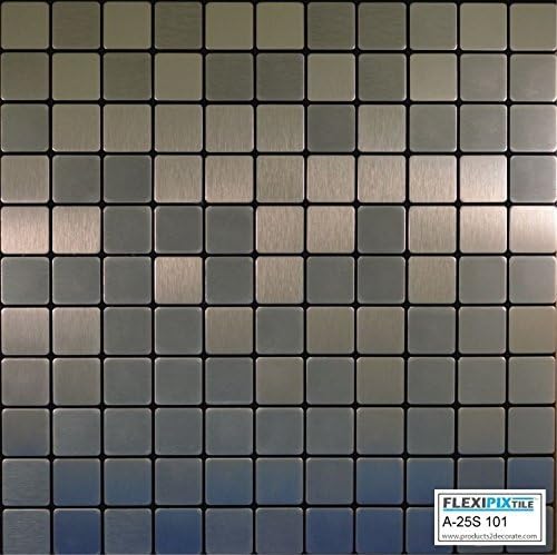 FlexiPixtile, moderna aluminijska mozaična pločica, ogulite i stick, povratna ploča, naglasak na dojmu,