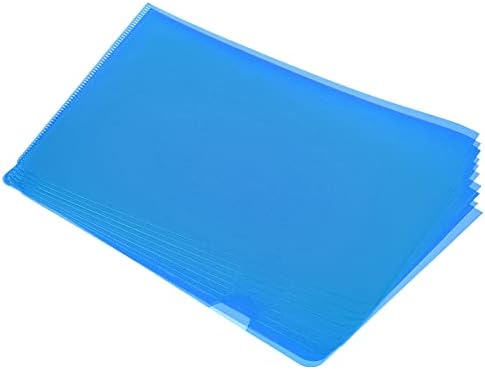 Fascikle tipa PATIKIL L 12 pakovanje A5 Plastic Clear document Folder fajl rukavi projektni džepovi, plava