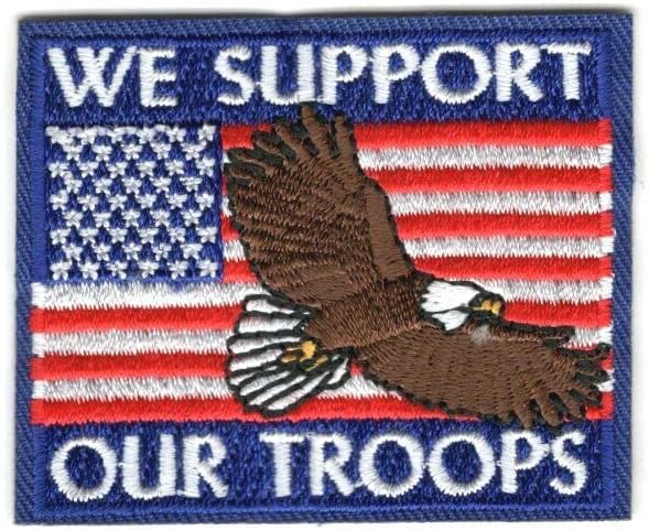 Podržavamo naše trupe željeza na patch patriotskoj američkoj američkoj vojsci