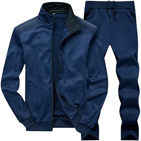MGWYE Muška poliesterska jakna od 2 komada+hlače za fitnes teretanu Jogger odijelo Muška sportska odjeća