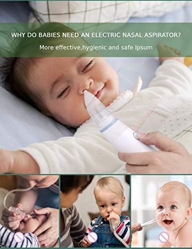 Ecehan nosni aspirator za bebu, električni aspirator za nos za mališana, začinjača za bebe, automatsko sredstvo
