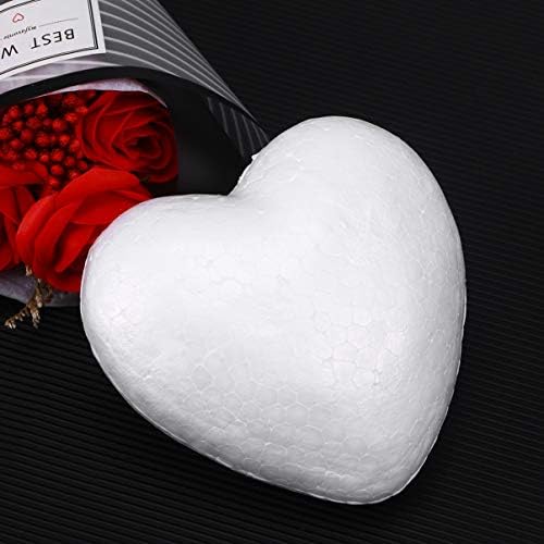 Toyandona vjenčani dekor čarape za maam oblike obloge zanatskog pjena srca, 3kom 3. 9-inčni polistiren srčani