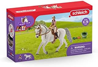 Schleich Horse Club, konjske igračke za djevojčice i dječake jahač sa igračkom lipicaner konja, 6 komada,