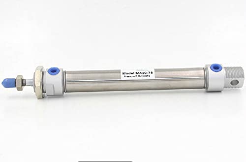 Dvostruko djelovanje pneumatskih malih cilindara od nehrđajućeg čelika 40 mm bure 70mm hod ma40-70 mini