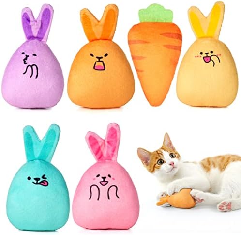 Yhomu mačke igračke za mačju metvicu, interaktivne igračke za mačke zečeve šargarepa sa unutrašnjim Zvečkom
