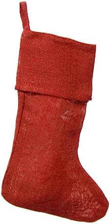 Firefly uvozi burlap jute obične božićne čarape, 16-inčni, 6-pakovanje