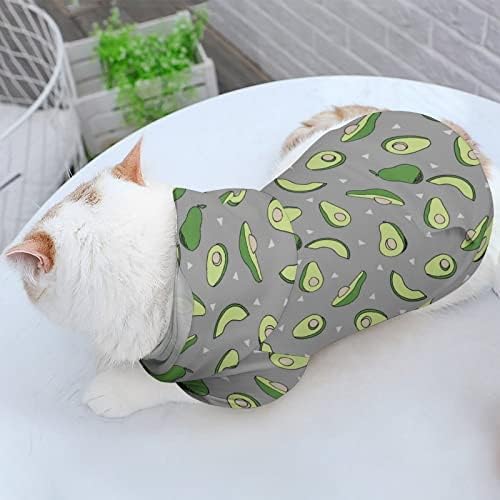 Avokados voće mačka jednodijelna košulja trendi kostim za pse sa poklopcem za kućne ljubimce
