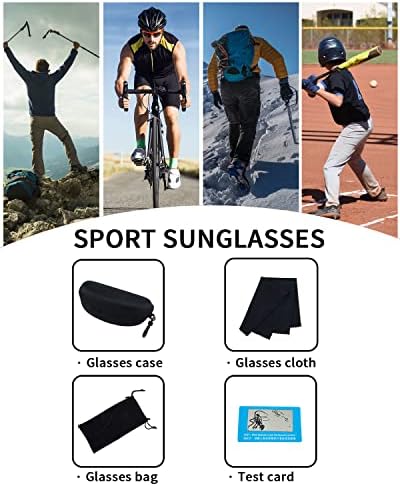 JIEGO VISION polarizirane sportske naočare za sunce za muškarce i žene za Bejzbol, biciklizam, trčanje,