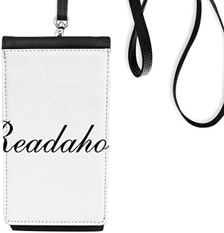 Stilska riječ Redaholic Art Deco Poklon modni telefon novčanik torbica viseći mobilni torbica crni džep