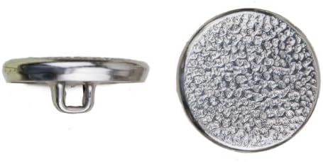 C & C Metalni proizvodi 5048 Metalni gumb od perli, veličina 24 ligne, nikal, 72-paket