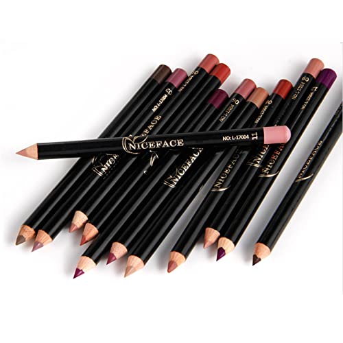 Pokloni za žene, 12 boja olovka za usne olovka Set mat vodootporan Non-stick Cup Lip Stick Pen usne Makeup