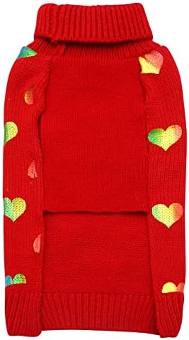 Kyeese Dnevne zbojene zaljubljene pasa Šareni blistav tisak ljubavni dizajn s povodljivim rupom PET džemper