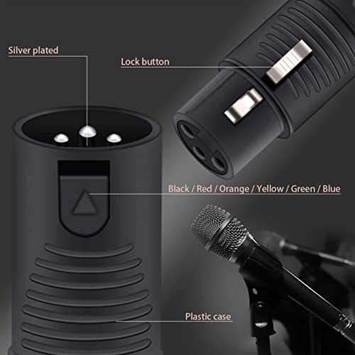 3pin X L R žica Konektor muški/ženski utikač plastike Shell mikrofon zvučnik XLR Jack 6 boje 1kom