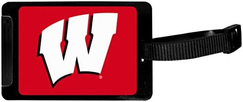 Siskiyou Sports NCAA Wisconsin jazavci prtljaga oznaka, crn, 3.25& 34;