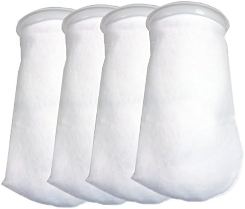 4 pakovanja-7-inčne prstenaste čarape 200 mikrona - akvarijske filterske torbe -7 inčni prsten za 16 inča