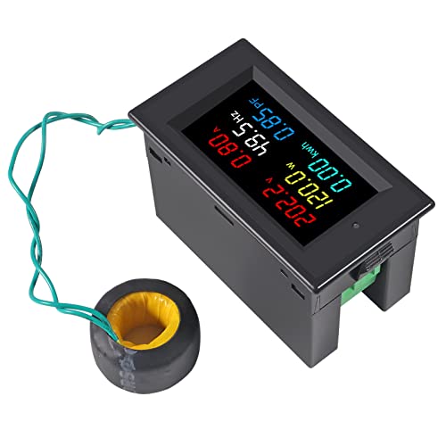 AC merač zaslona 40-300V 100A napon struja faktor snage Frekvencija električne energije monitor ammeter