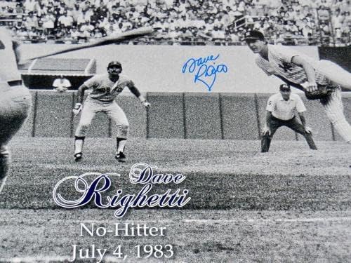 Dave Righetti AUTOGREGE 16x20 fotografija - hologram lista! - AUTOGREMENA MLB fotografija