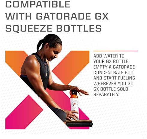 Gatorade GX sistem hidratacije, neklizajuće GX Squeeze boce & GX sportske koncentrat za piće mahune, 16 posjeta