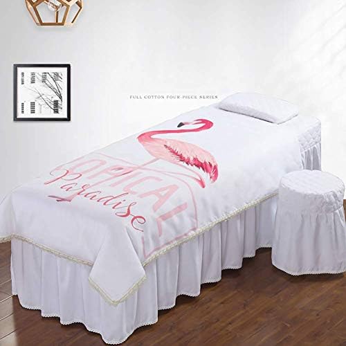 ZHUAN Premium Setovi listova za masažu, Set suknji za masažu od mikrovlakana pokrivač za Spa krevet posteljina