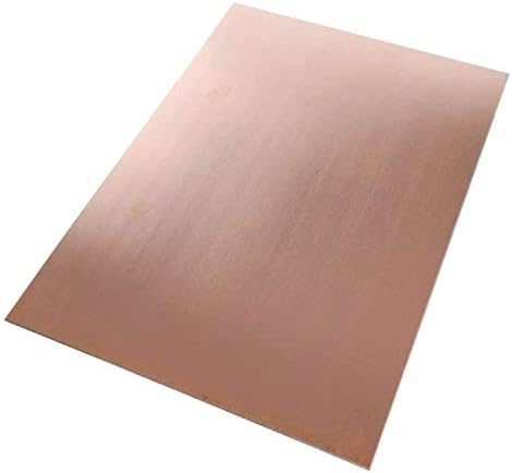 HUILUN Mesingani Lim od čistog bakra folija ploča 1. 2 x 100 x 100 mm rezane bakarne metalne ploče mesingane