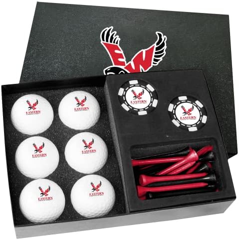 Venture Golf Eastern Washington Eagles Poklon Set sa crnim poker čipovima RD-1