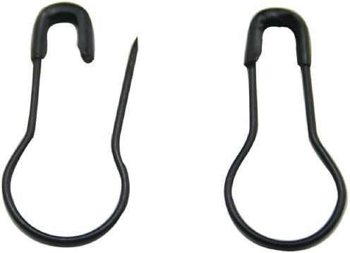 CoolRunner 300pcs 0.8 Metalni crni gurljivi pin / sigurnosne igle / čelične žice igle / odjeće oznaka pinova