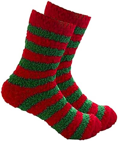 niceone Božićne čarape Unisex odrasle kuće spava udobno toplo debeli Casual Crew čarape Božić Print Snowflake Atletski zatvoreni čarape za žene
