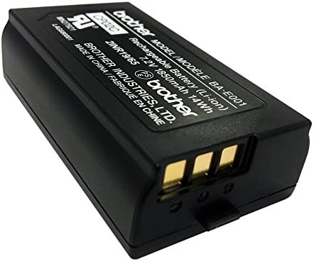 Brat BA-E001 punjiva litijum-jonska baterija za proizvođače naljepnica P-touch, crna