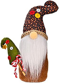 RIQINGY Božić festival šešir bezlična lutka Rudolph patuljak, Holiday Candy Cane ukras, božićno drvo privjesak