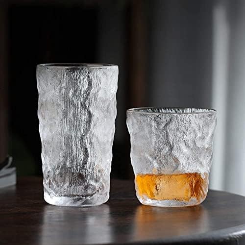 WHISKEY ŠAMPAGNE NAČELA Vodoočetine Ruke Ručno puše vintage naočale postavljene sa zadebljanim dnom, viskijem,